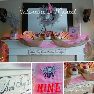 Mantel Collage - Valentines Day