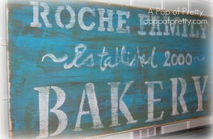 Distressed vintage Bakery Sign