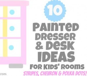 kids room decor - painted dressers