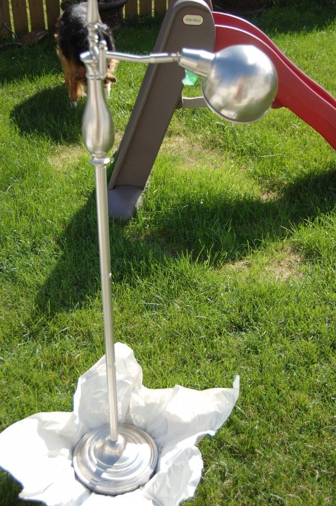 Reading Lamp Makeover with Krylon Duo Reading Lamp Makeover with Krylon Duo