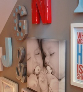 Letters as wall decor