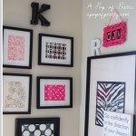 wall art from scrap paper and stationary
