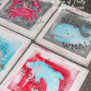 mod podge wall decor