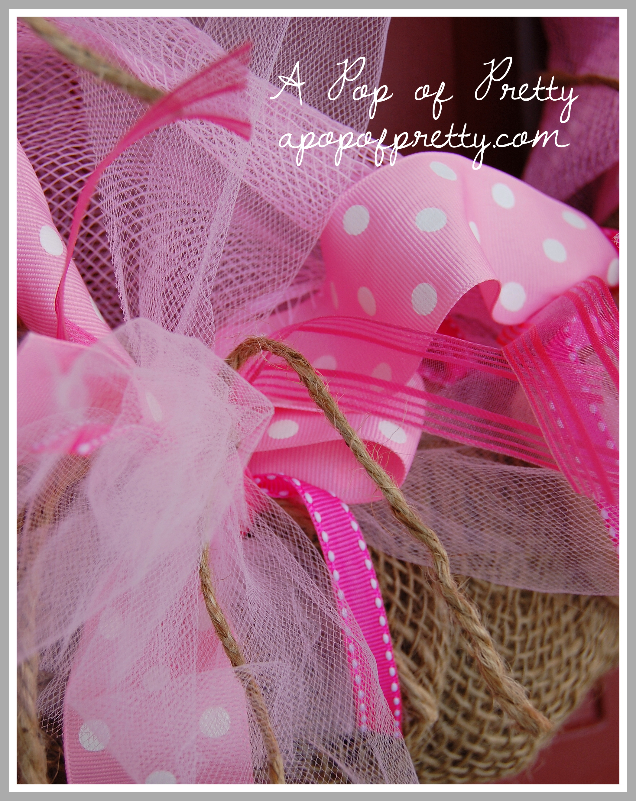 Valentine's Day Ruffled Ribbon Wreath - My Suburban Kitchen