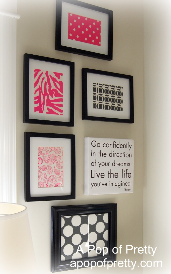 Create A Chic Art Collection With Paper A Pop Of Pretty