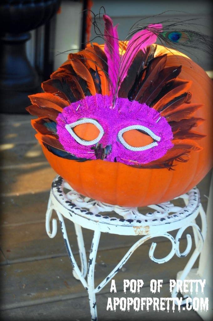 Halloween decorating ideas - no carve pumpkin