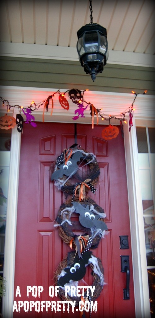 Halloween Bat Wreath