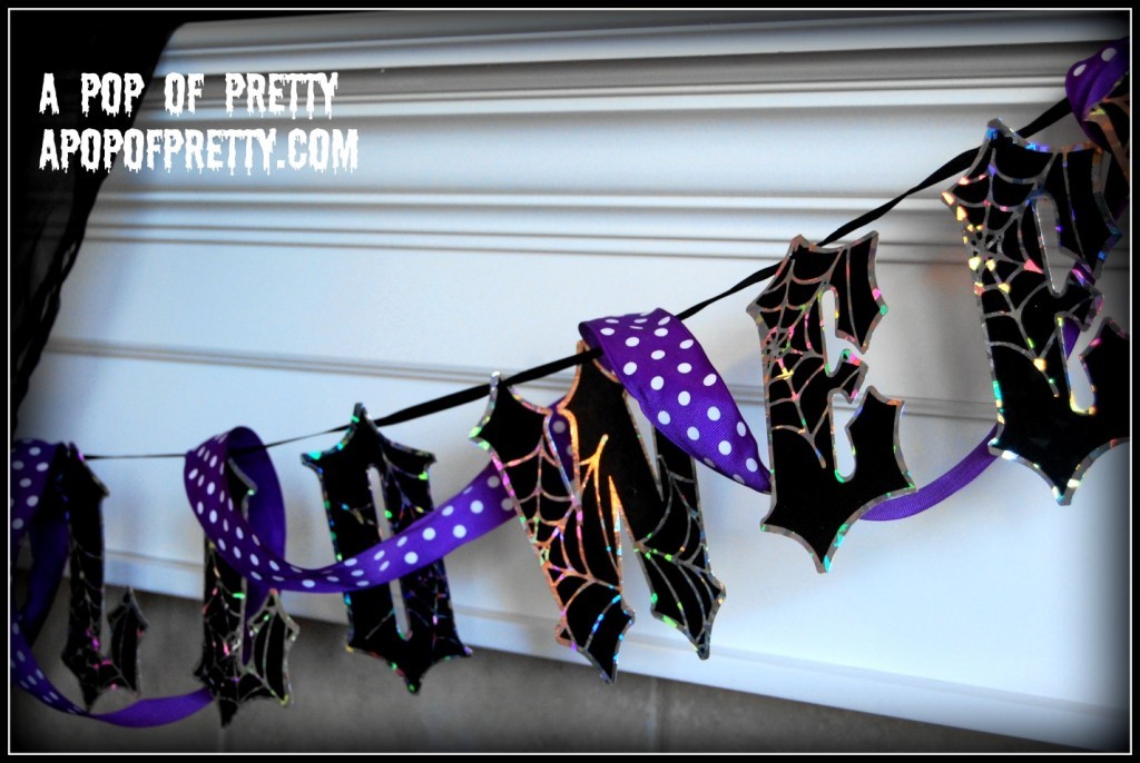 Halloween garland for Mantel