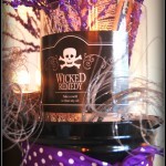 Halloween Mantel Decorating - witch brew