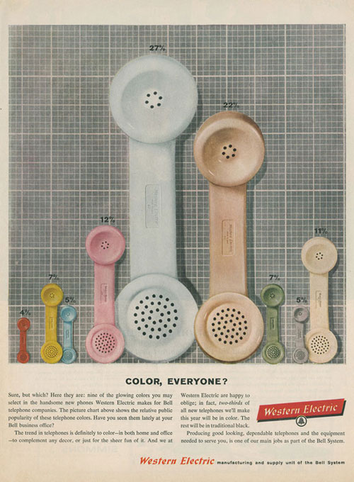 Gorgeous Mid-Century Telephone Ads: 31 Days of Vintage Home Decor Ads (Day 27)