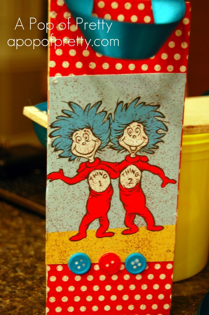 Thing 1 Thing 2 Dr. Seuss Christmas Ornament