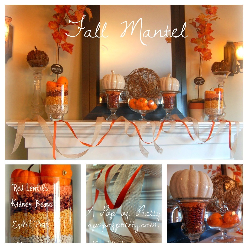 Mantel Decorating! A Full Year in Decorated Mantels. - A Pop of Pretty