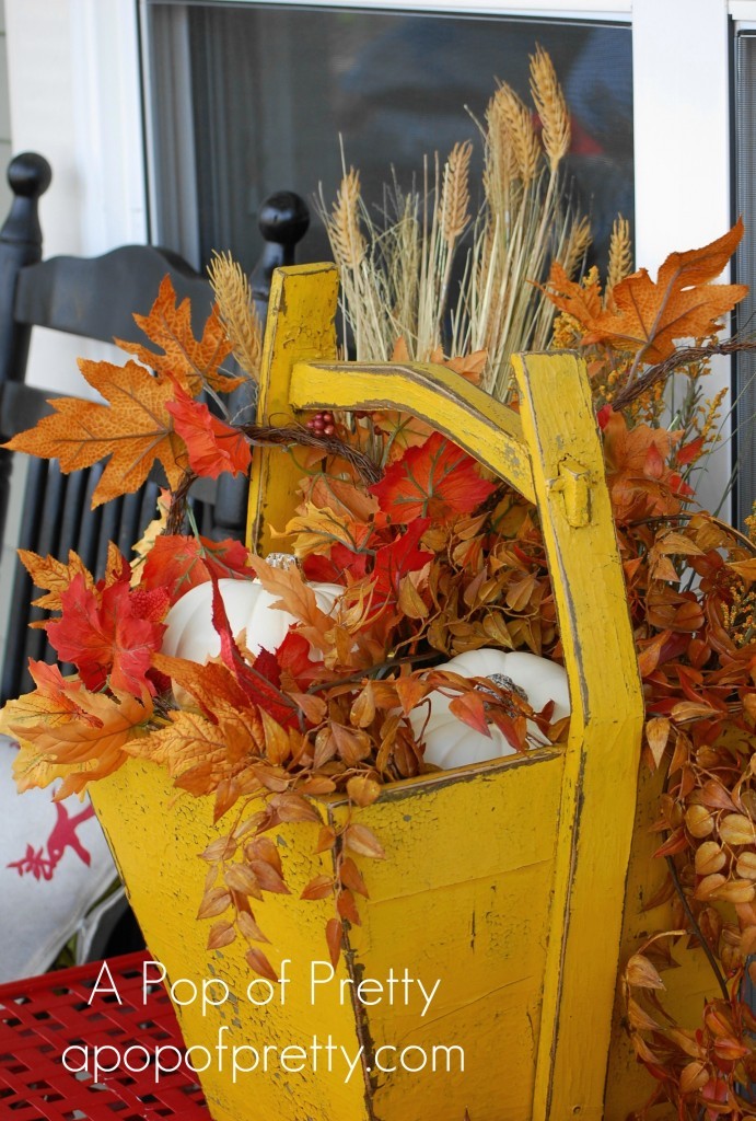 Fall decorating - front porch