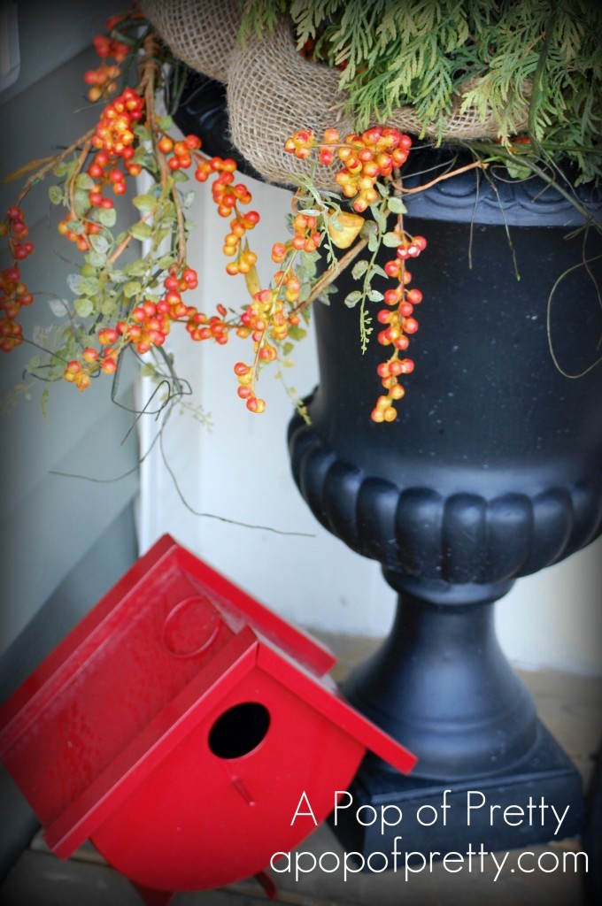 fall decorating - front porch