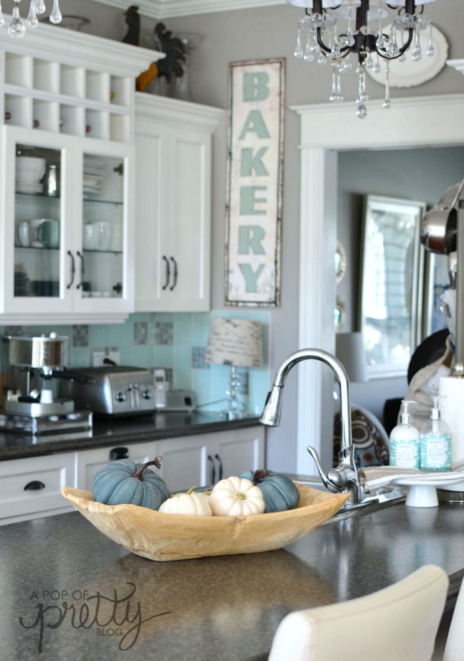 Silver Fox Benjamin Moore paint with white cabinets