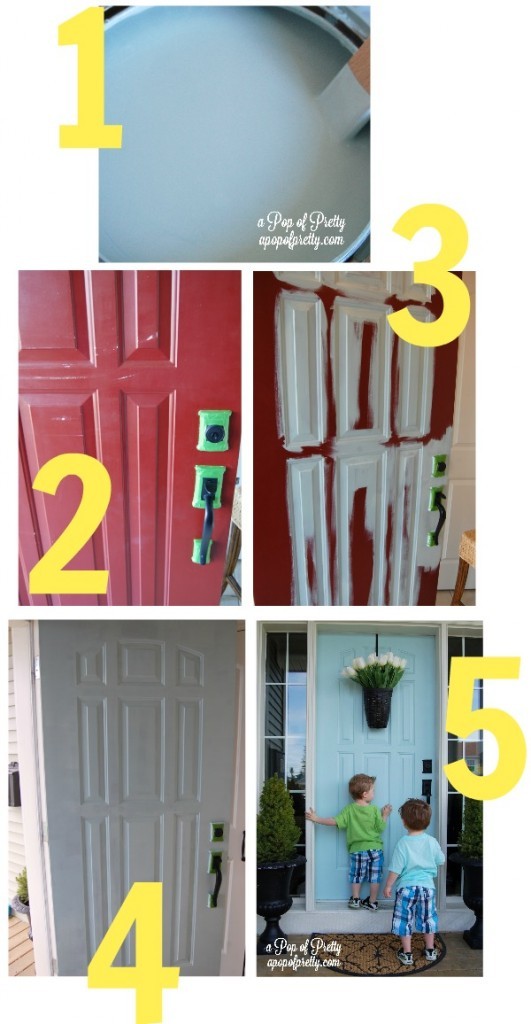 how to paint a front door - tutorial