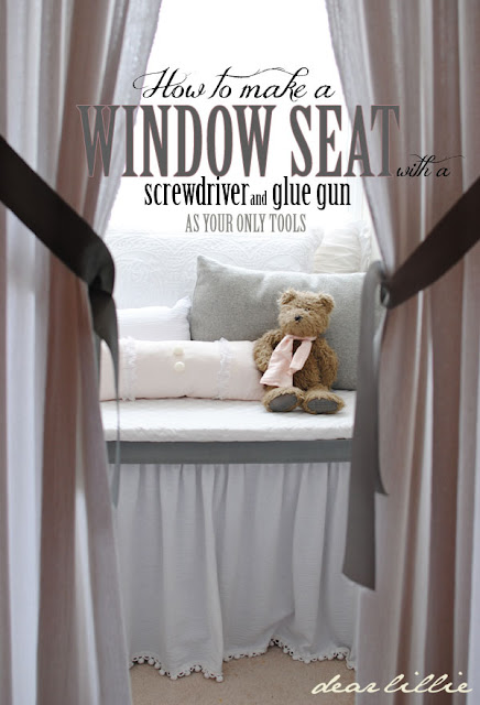 how to make a pretty window seat