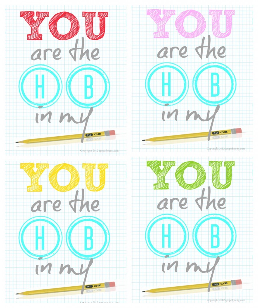 You are the HB in my pencil