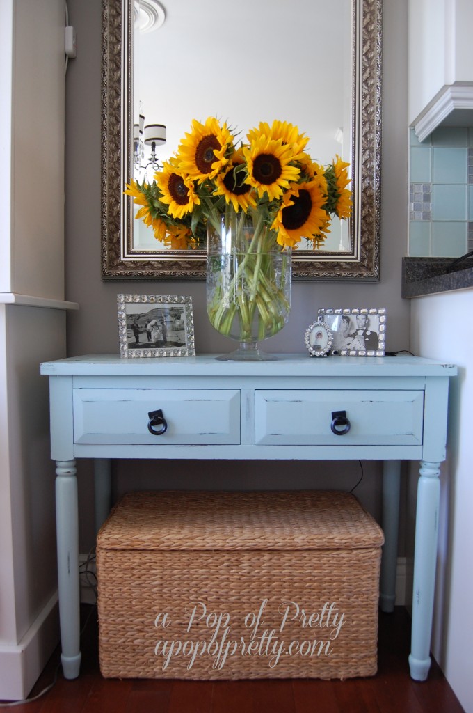 Decorating with sunflowers