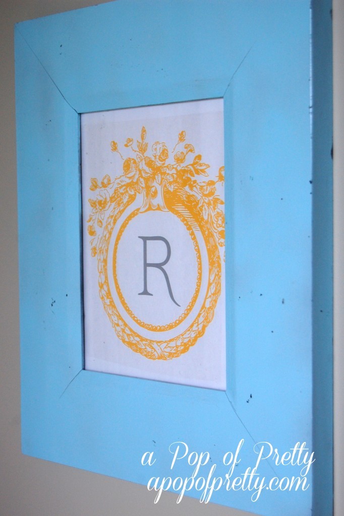 DIY Wall Art Monogram