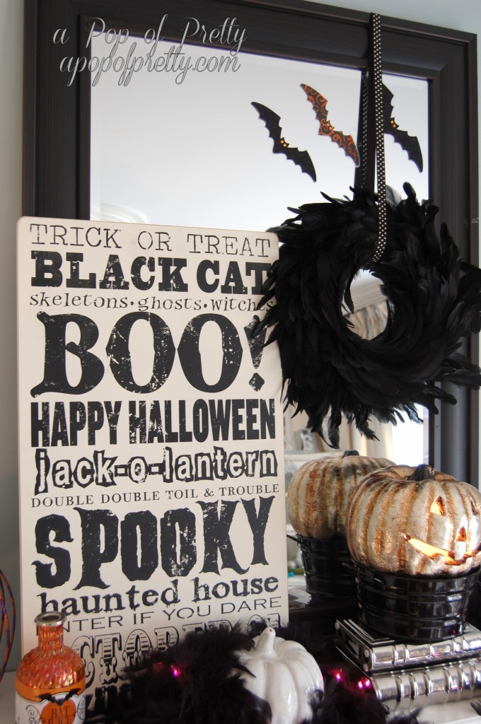 Halloween decorating ideas - subway art