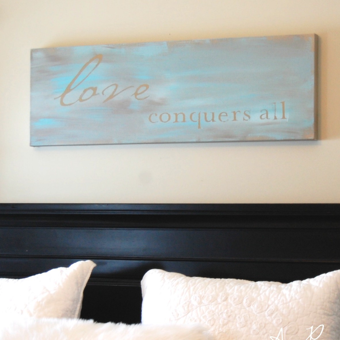 DIY Wall Art Tutorial: Easy Inspirational-Quote Painted Canvas