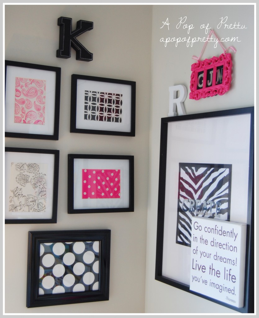 wall art from scrap paper and stationary