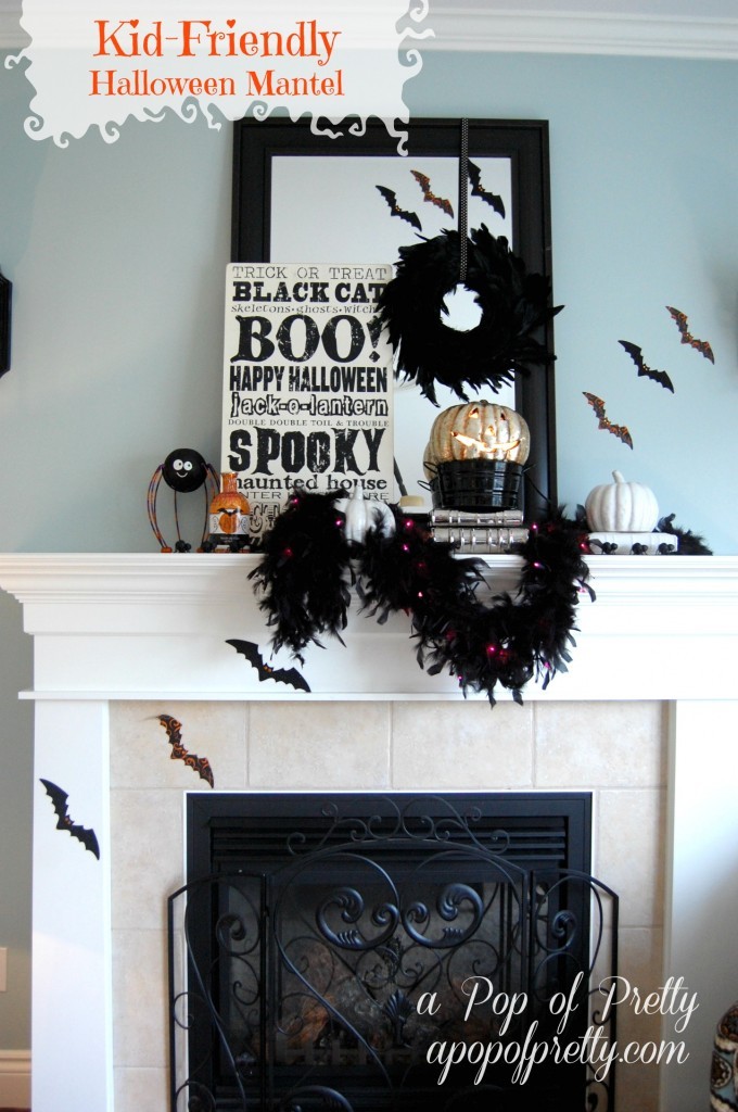 Halloween Decorating Ideas - Mantel