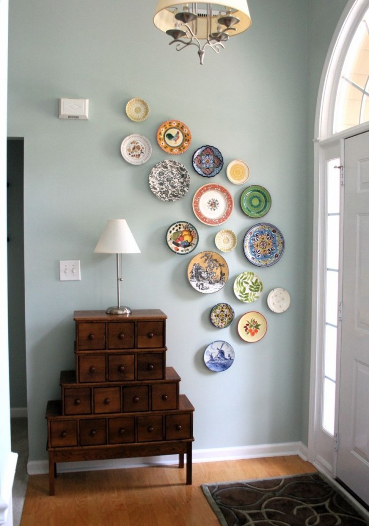 diy wall art from plates