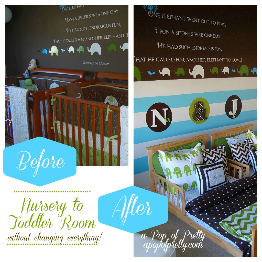 Twin boy toddler room decor