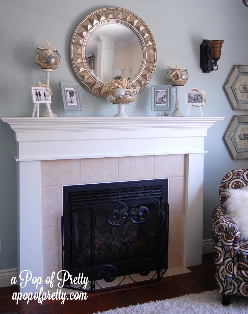 Summer Fireplace Mantel Decorating Ideas