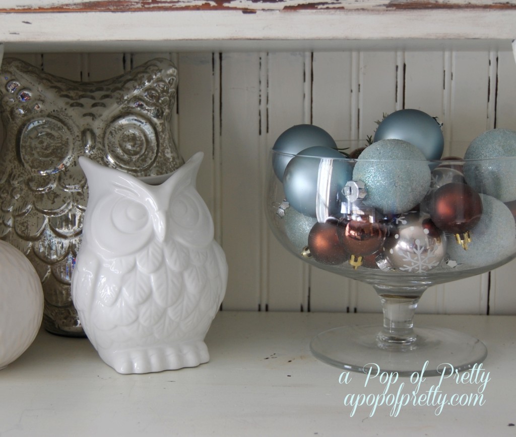 owls Christmas decor