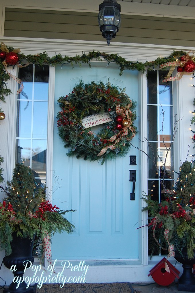 Front Porch Traditional Christmas Decor