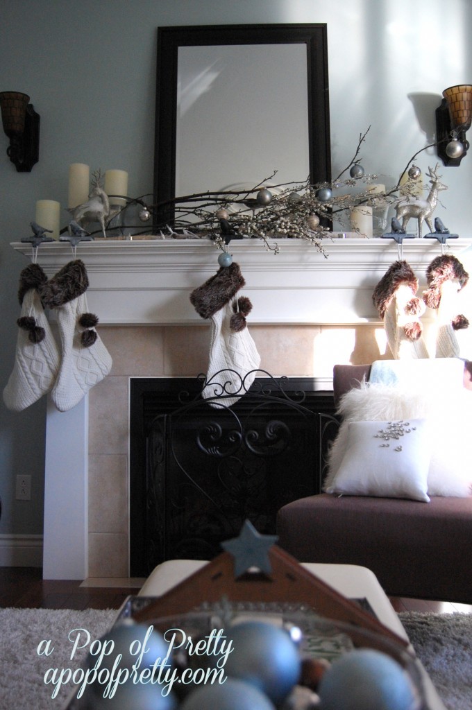 Christmas Winter Mantel