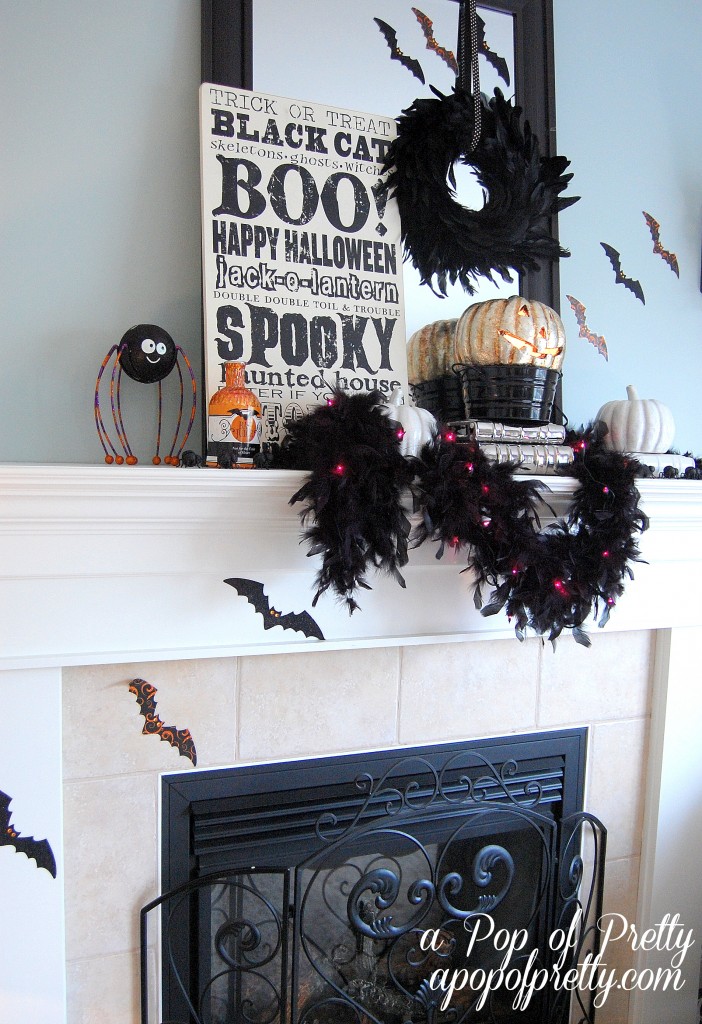 Halloween Mantel Decorating Ideas