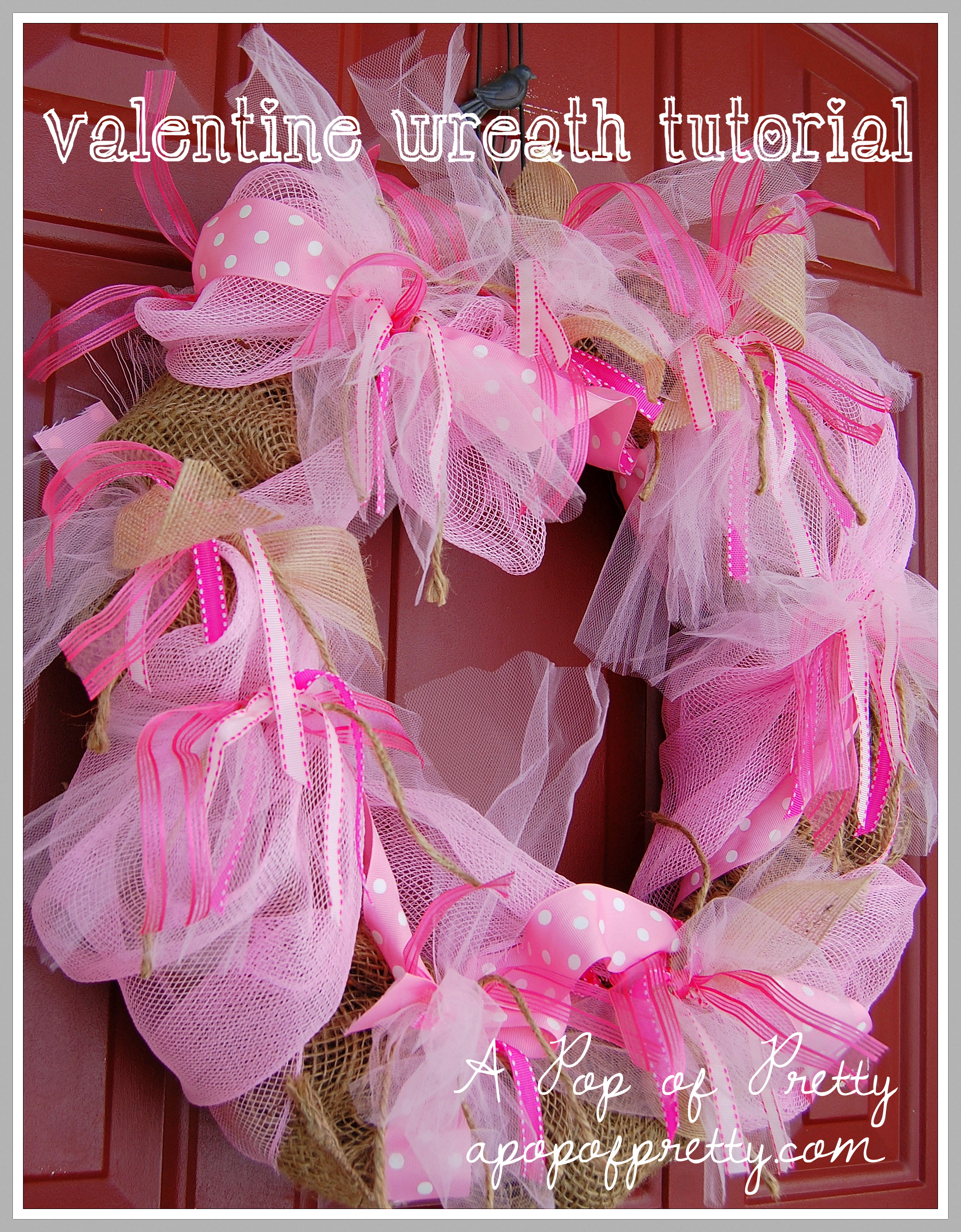 how to make a Valentines Day Wreath