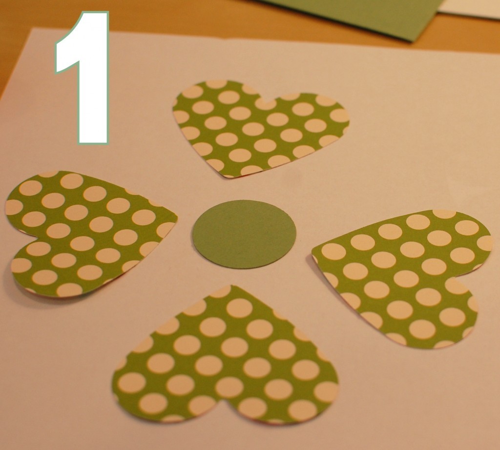 make a shamrock - step 1