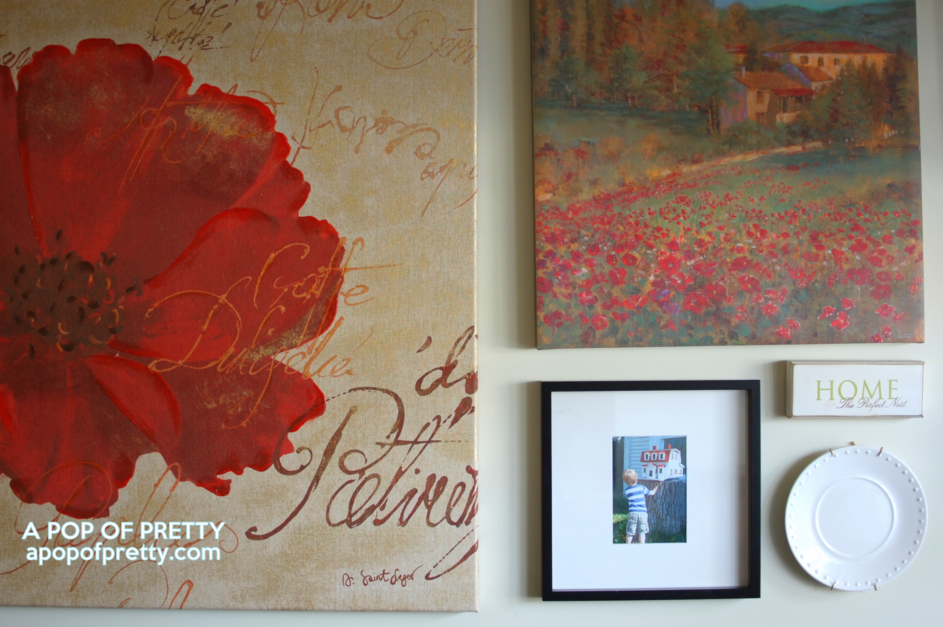 How to Tame an Art Wall {Gallery Frames}