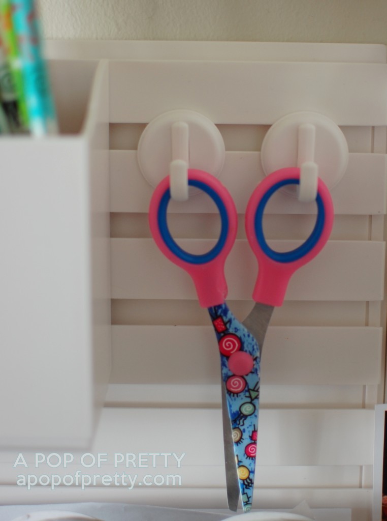 Martha Stewart art station - hooks for scissors