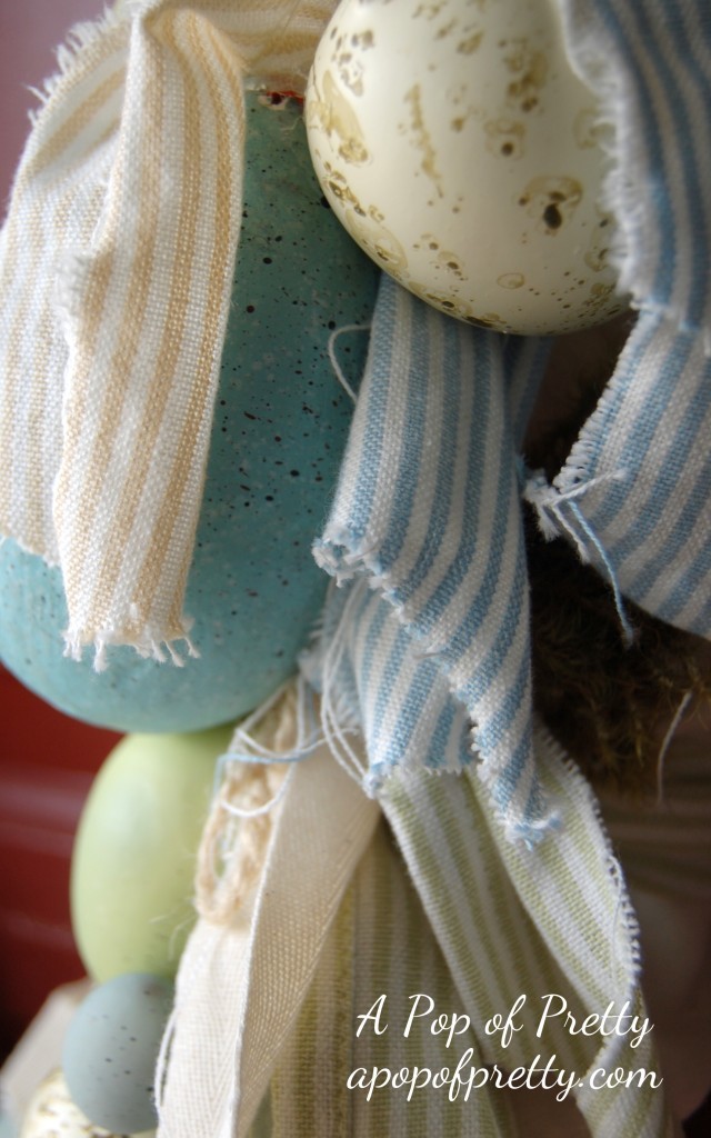 shabby chic Easter wreath