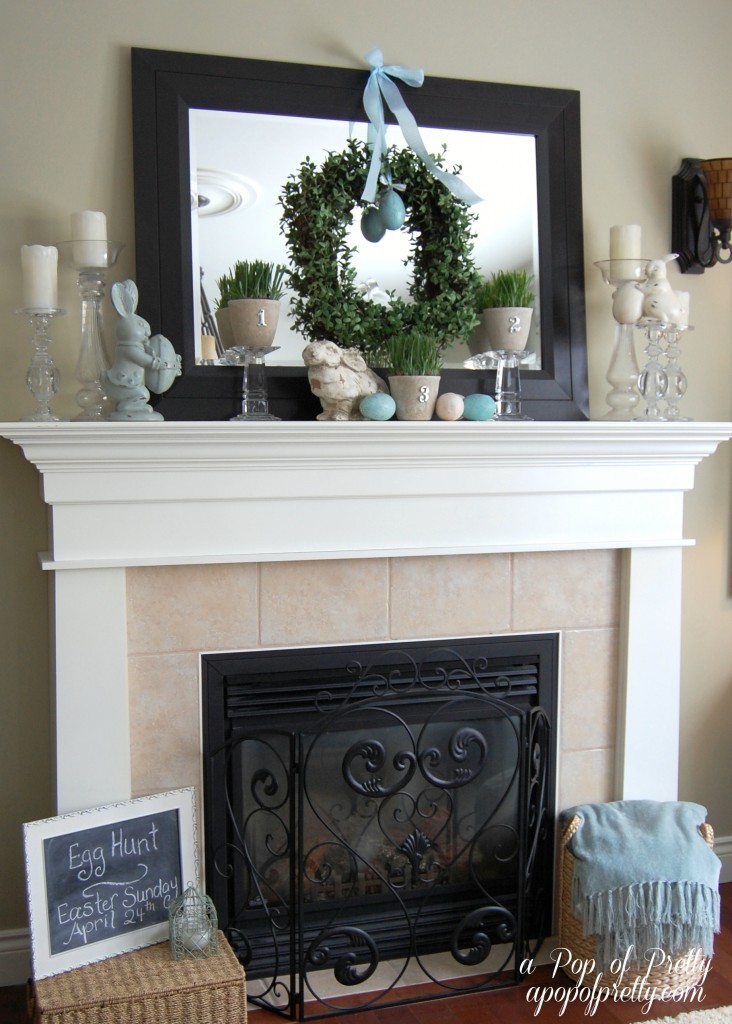 Easter Decorating Ideas - Mantel 2011