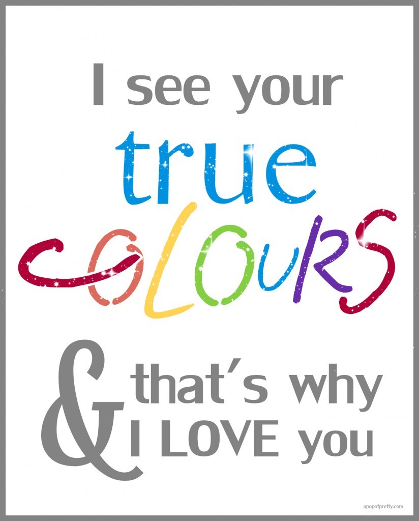 free printable - true colors-autism 