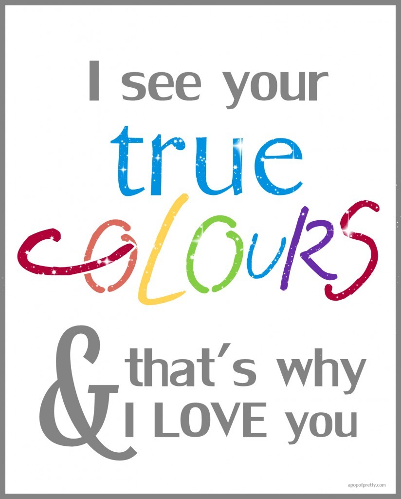 free printable - true colors-autism