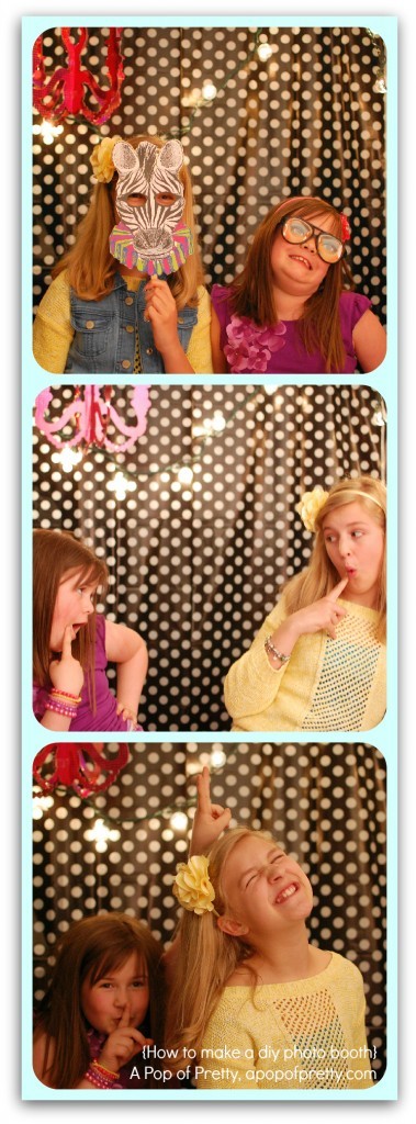 diy photo booth photo strip