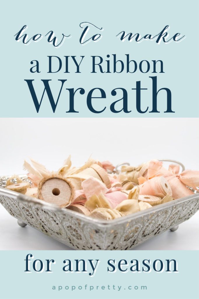 how to make a tied ribbon wreath