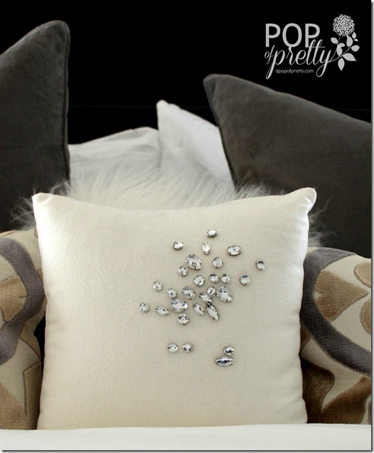 glam bedroom pillow