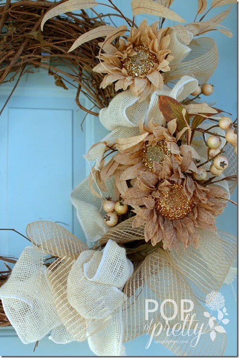 Fall decorating - wreath