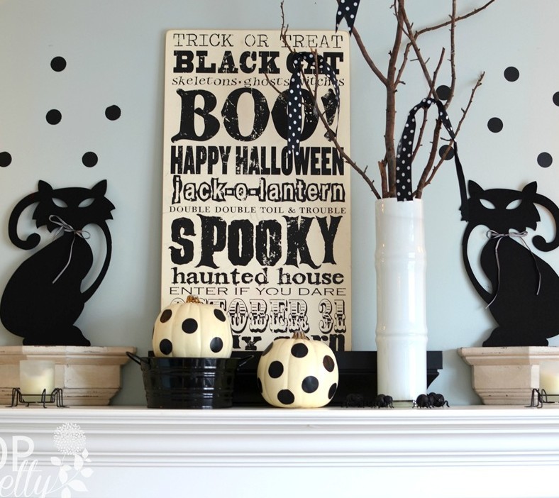 Halloween mantel decorating ideas