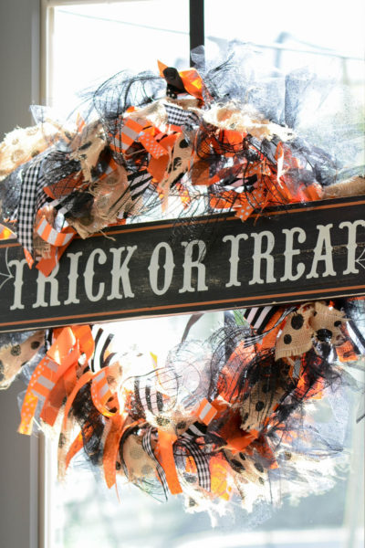 halloween diy ribbon wreath