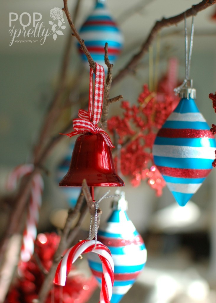 Red & Aqua Cheerful Christmas Table  A Pop of Pretty